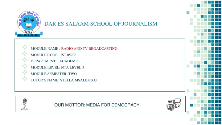 dar es salaam school of journalism n.w
