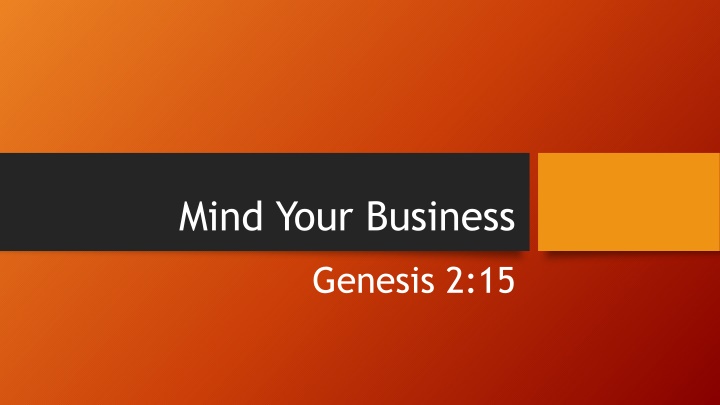 mind your business n.w