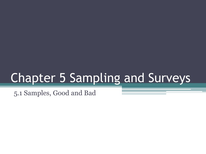 chapter 5 sampling and surveys n.w