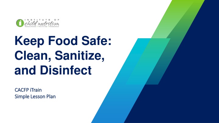 keep food safe clean sanitize and disinfect n.w