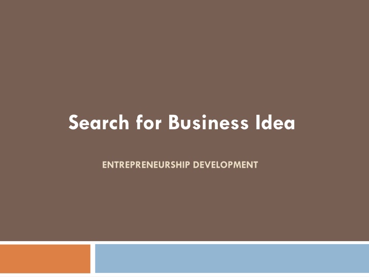 search for business idea n.w