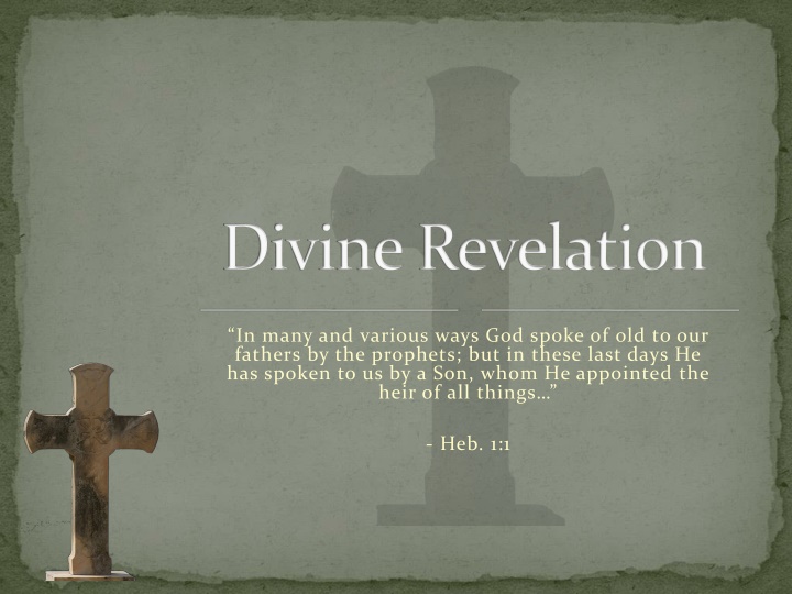 divine revelation n.w