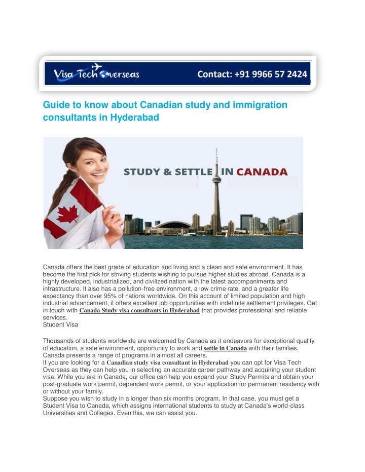 guide to know about canadian study n.w