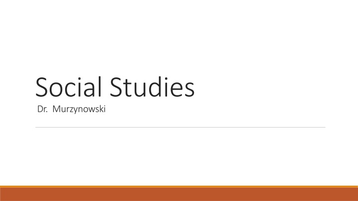 social studies dr murzynowski n.w