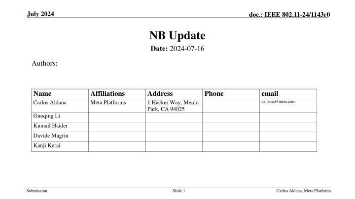 july 2024 n.w