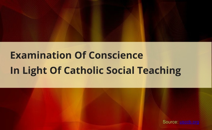 examination of conscience in light of catholic n.w