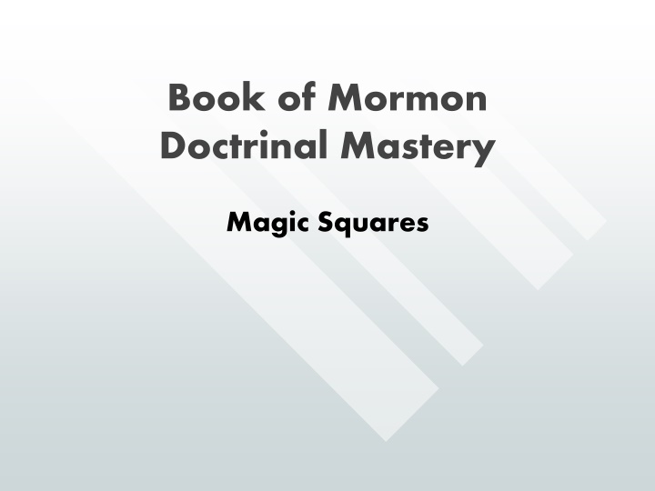 book of mormon doctrinal mastery n.w