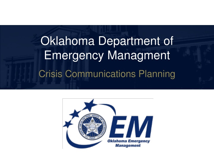 oklahoma department of emergency managment n.w