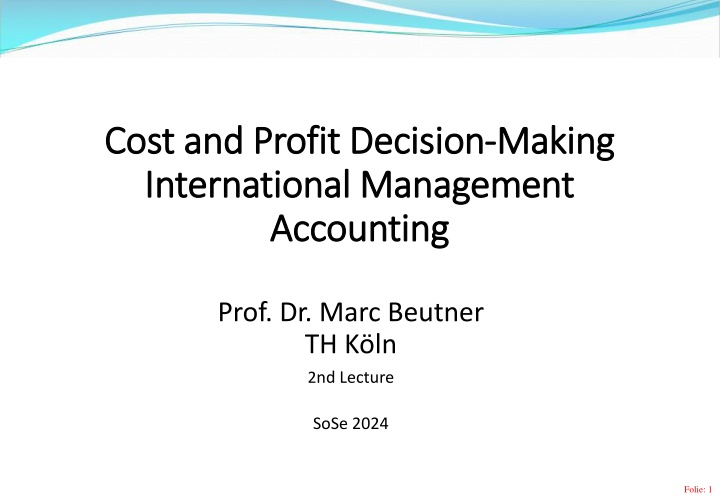 cost and profit decision cost and profit decision n.w