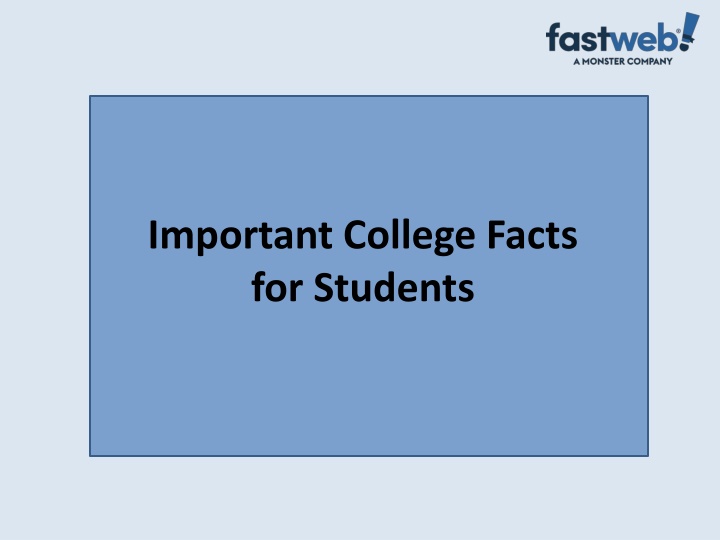 important college facts for students n.w