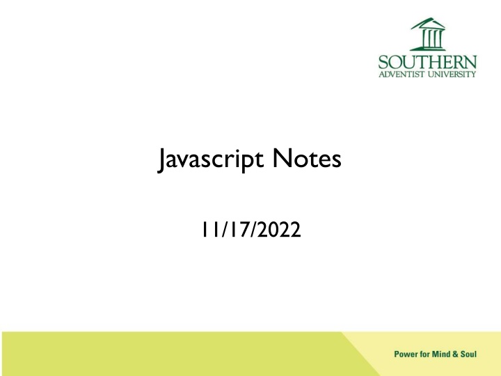 javascript notes n.w