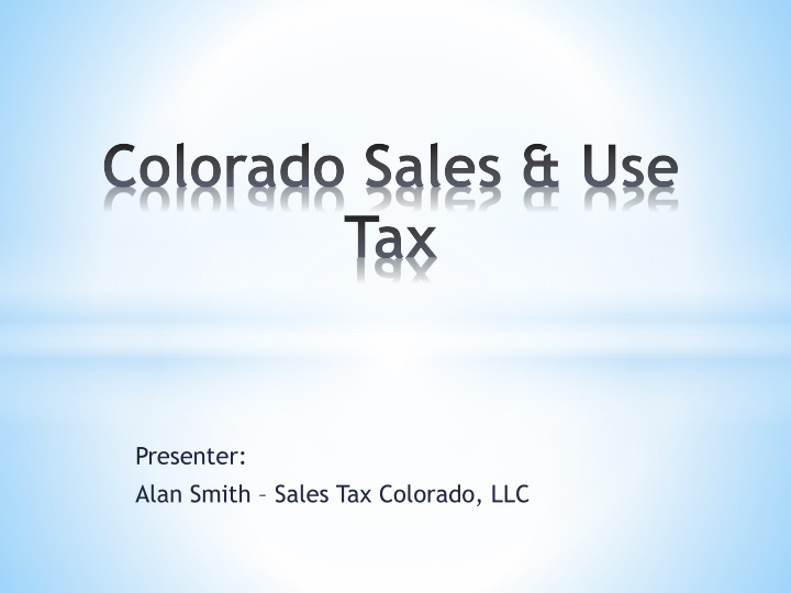 colorado sales use tax n.w