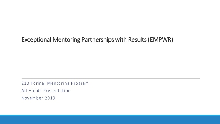 exceptional exceptional mentoring partnerships n.w