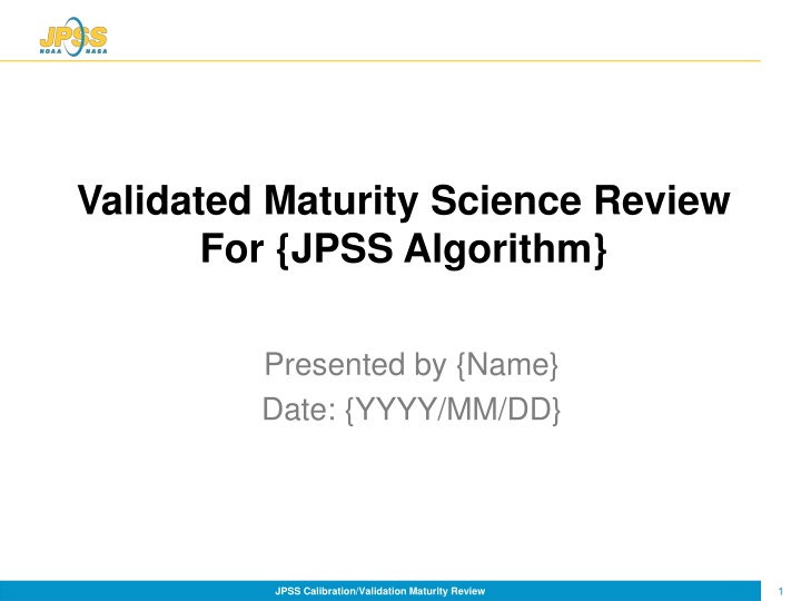 validated maturity science review for jpss n.w