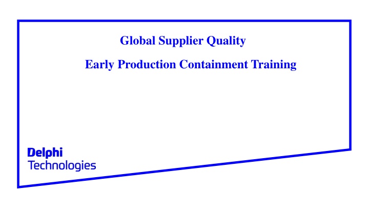 global supplier quality n.w
