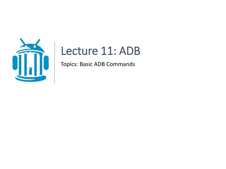 lecture 11 lecture 11 adb n.w