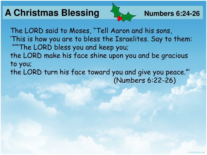 a christmas blessing n.w