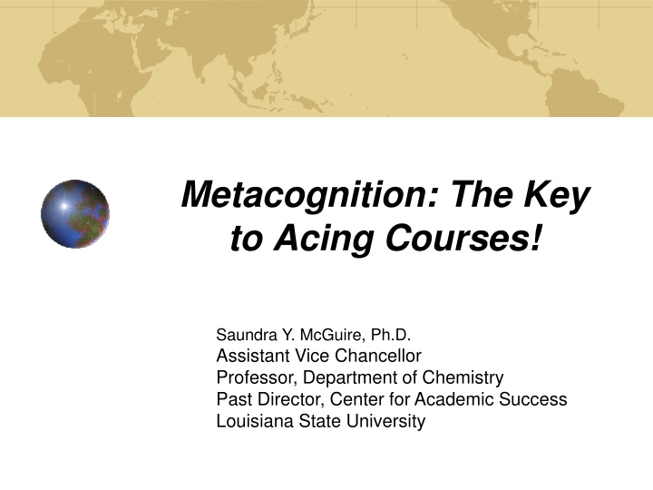 metacognition the key to acing courses n.w