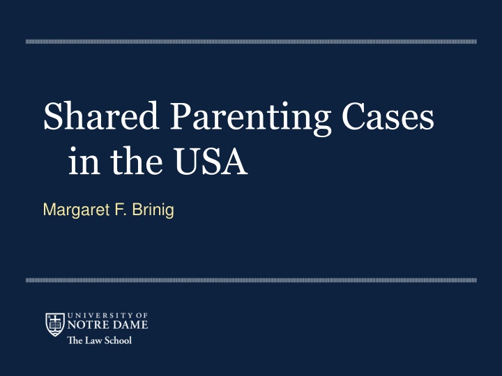 Shared Parenting Cases in the USA