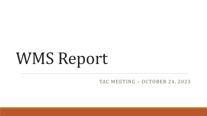 wms report n.w
