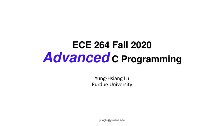 ece 264 fall 2020 advanced c programming n.w