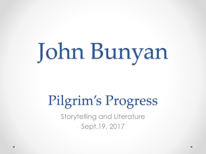 john bunyan n.w
