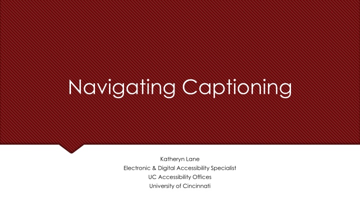 navigating captioning n.w