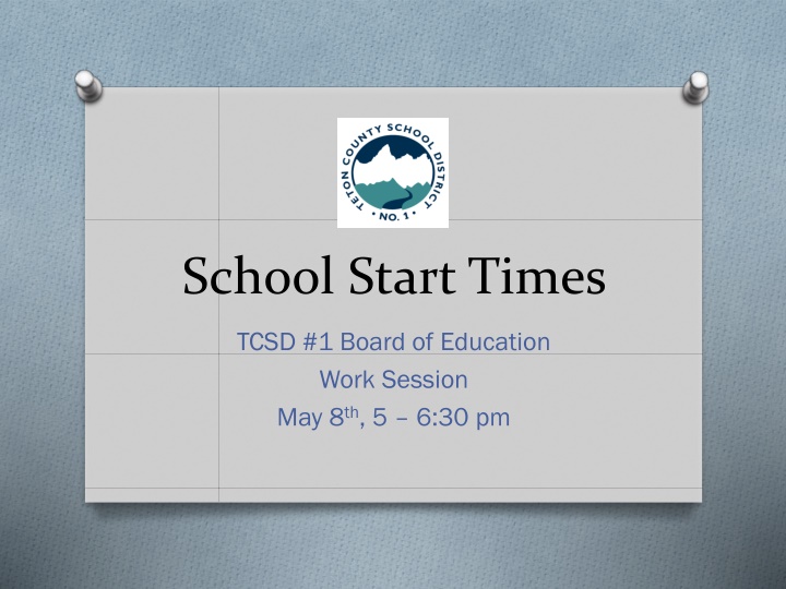 Impact of School Start Times on Teens' Biology and Behavior