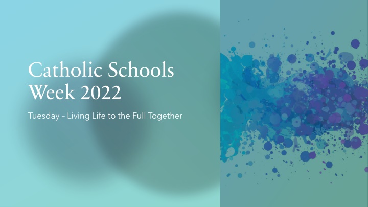 catholic schools week 2022 n.w