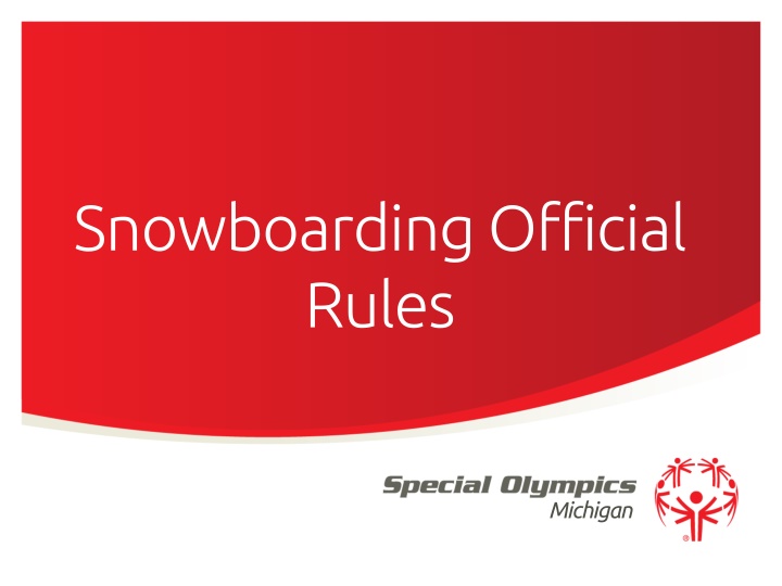 snowboarding official rules n.w