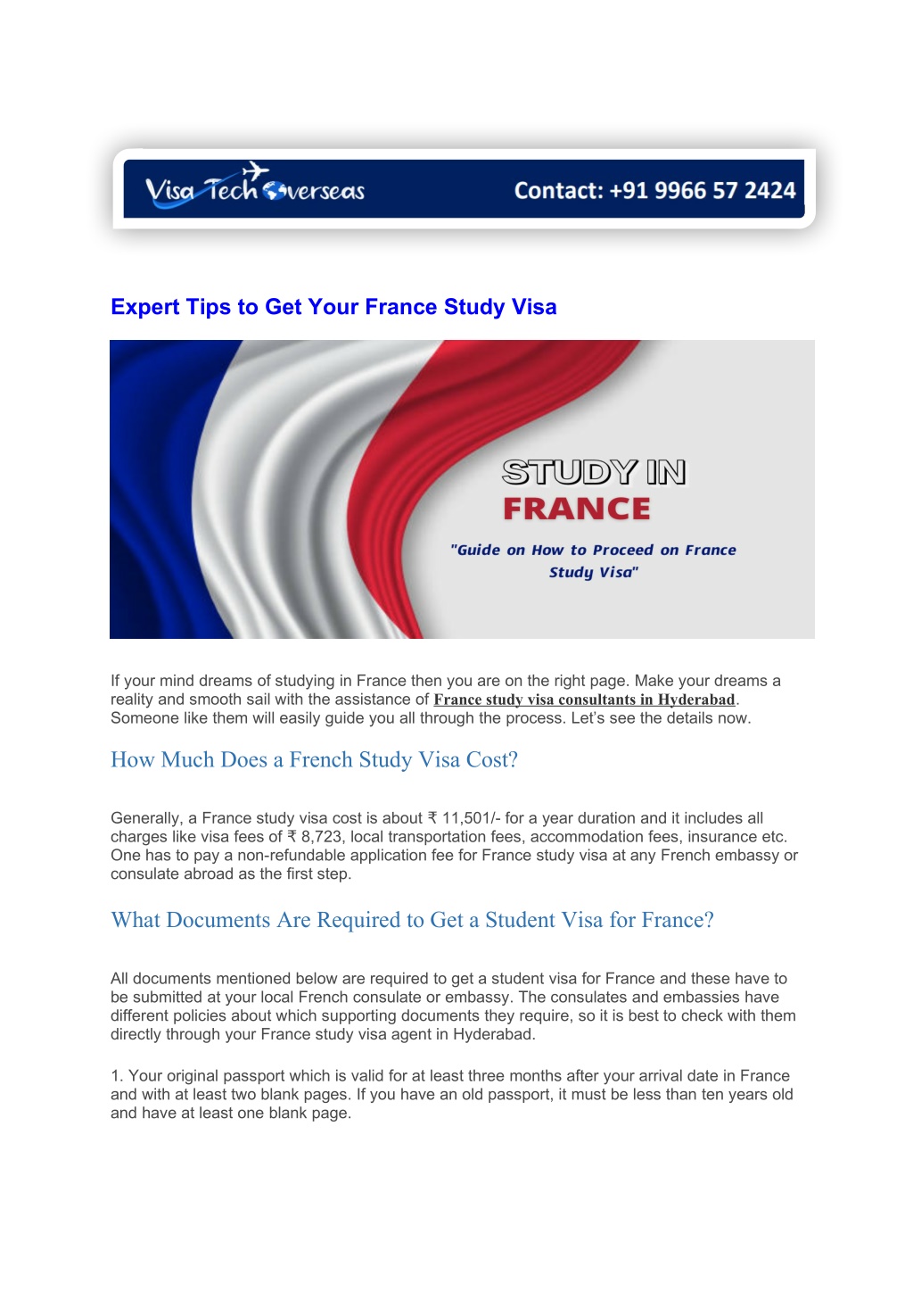 expert tips to get your france study visa l.w