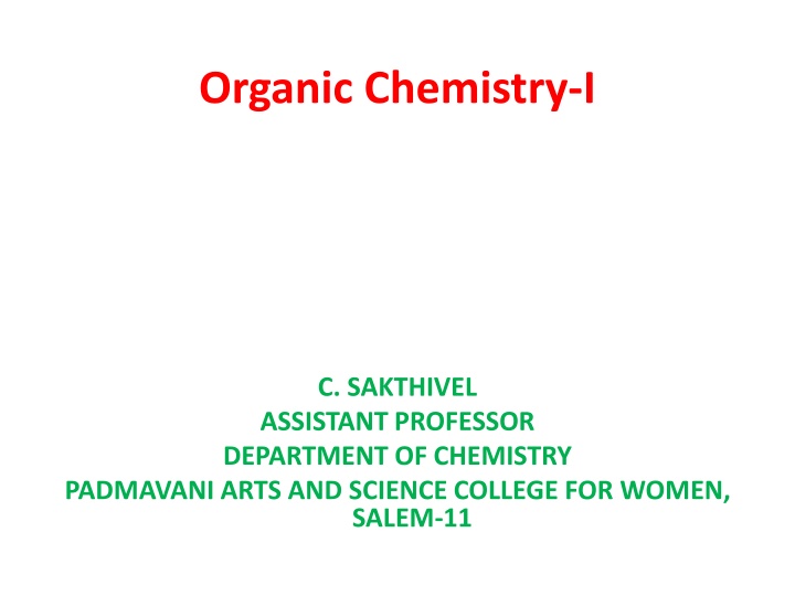 organic chemistry i n.w