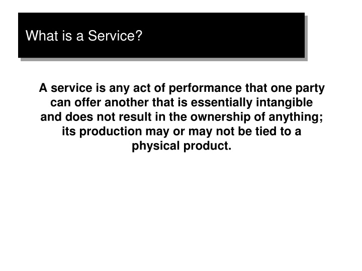 what is a service n.w