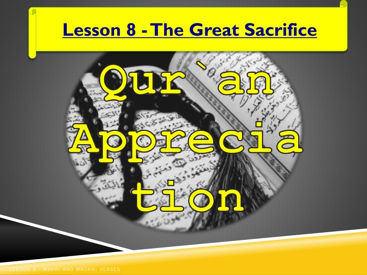 lesson 8 the great sacrifice n.w
