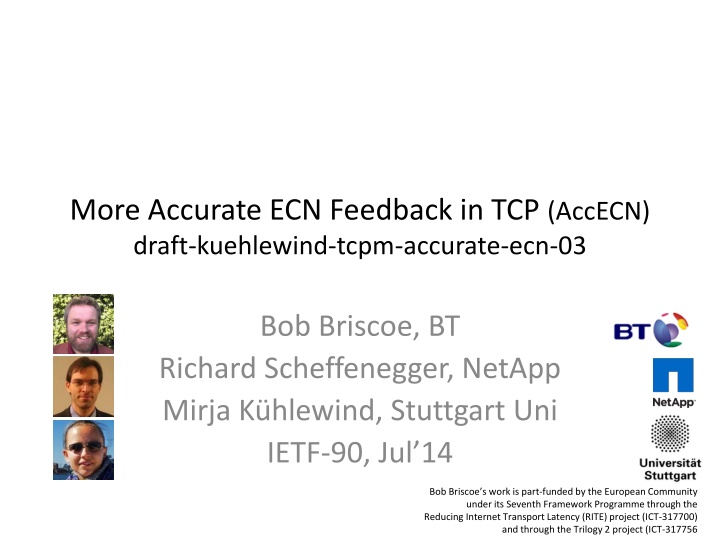 more accurate ecn feedback in tcp accecn draft n.w