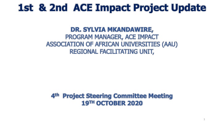 1st 2nd ace impact project update n.w