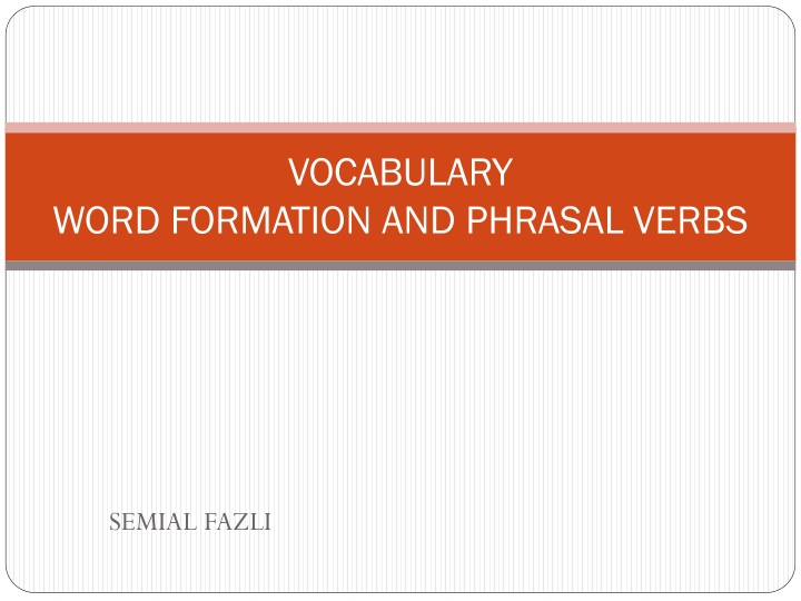 vocabulary n.w