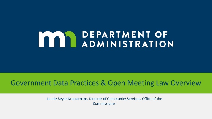 government data practices open meeting n.w