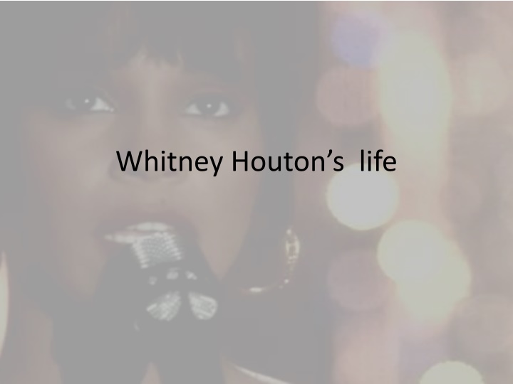 whitney h outon s life n.w