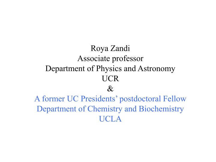 roya zandi associate professor department n.w