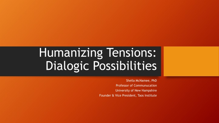 humanizing tensions dialogic possibilities n.w