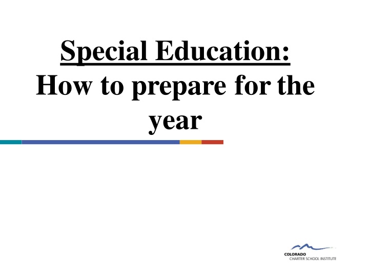 special education how to prepare forthe year n.w