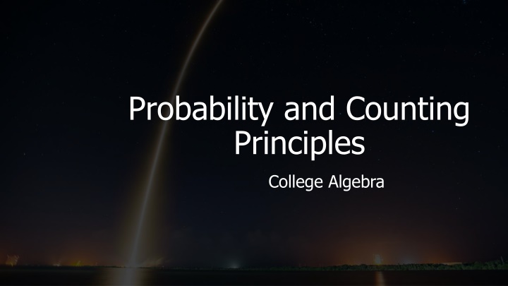 probability and counting principles n.w