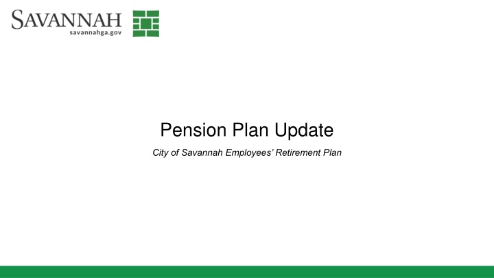 pension plan update n.w