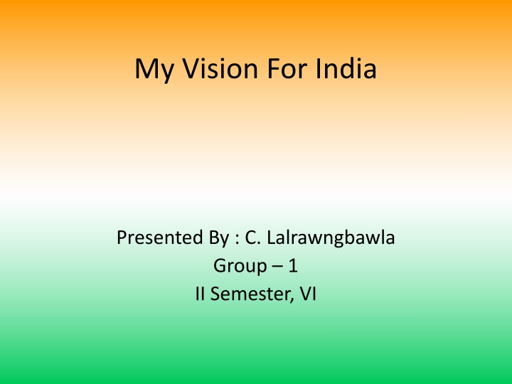 my vision for india n.w