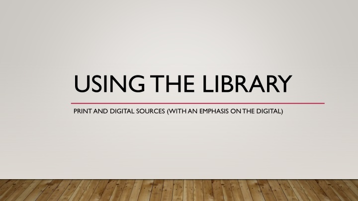 using the library n.w