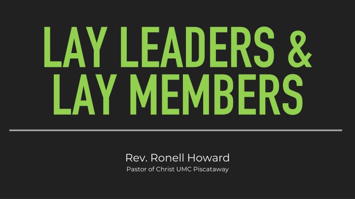 lay leaders lay members n.w