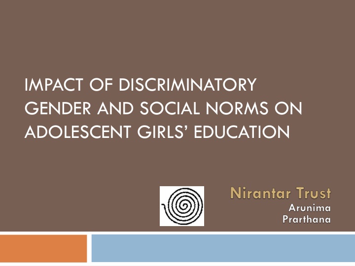 impact of discriminatory gender and social norms n.w