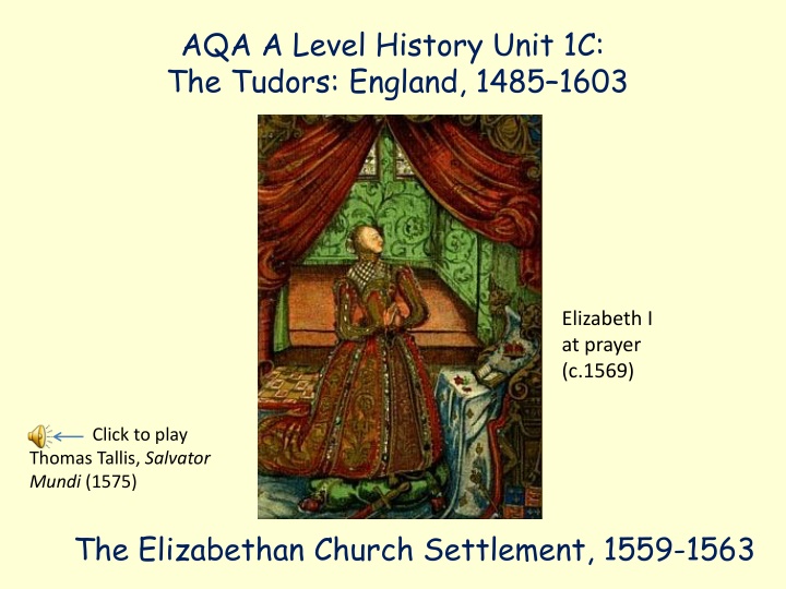 aqa a level history unit 1c the tudors england n.w