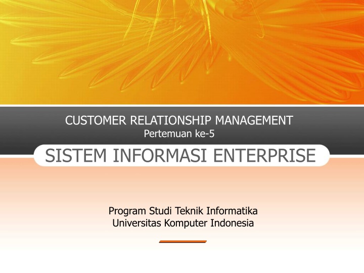 customer relationship management pertemuan ke 5 n.w